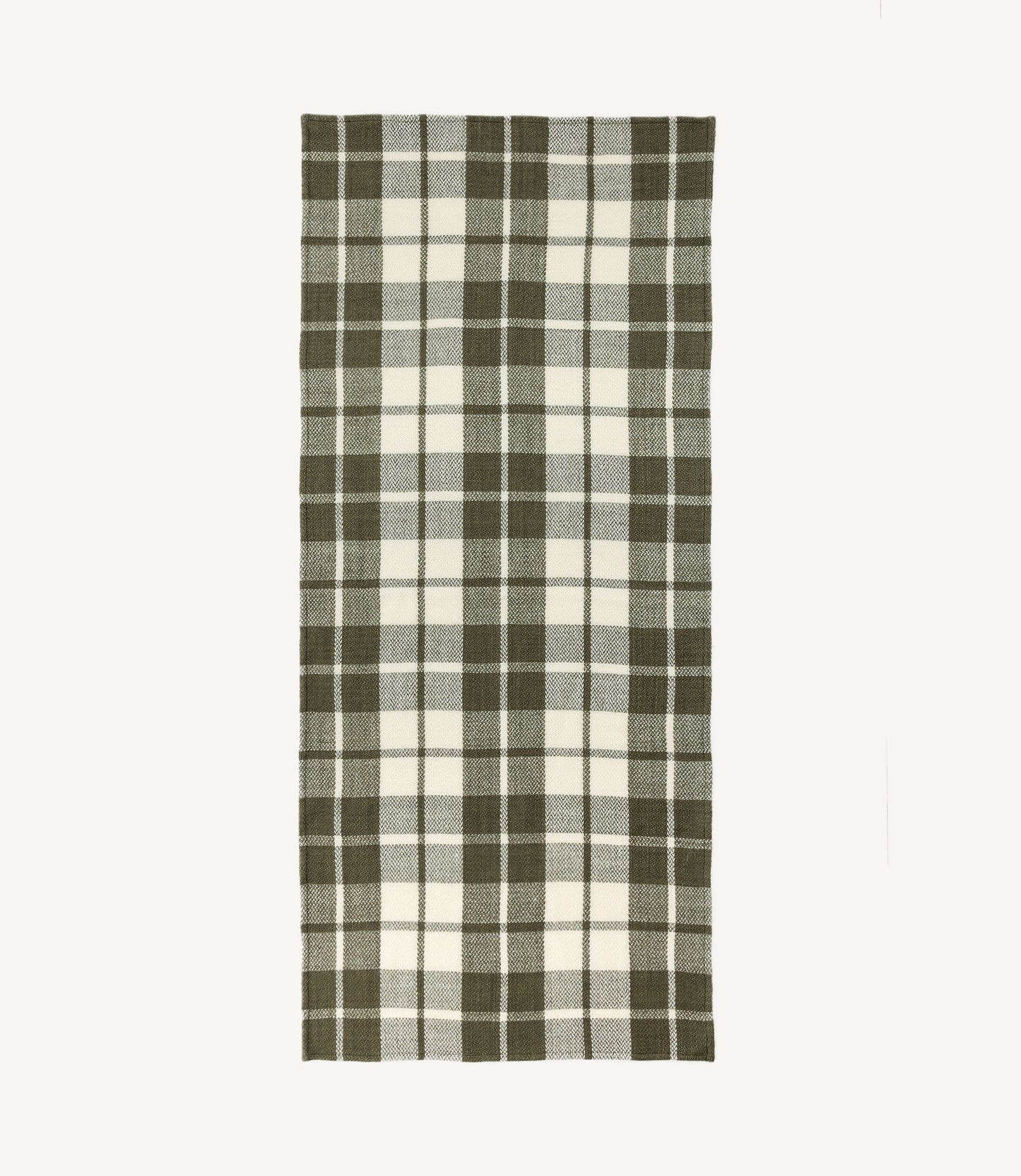 THROW SALLY GREEN AND WHITE MEDIUM