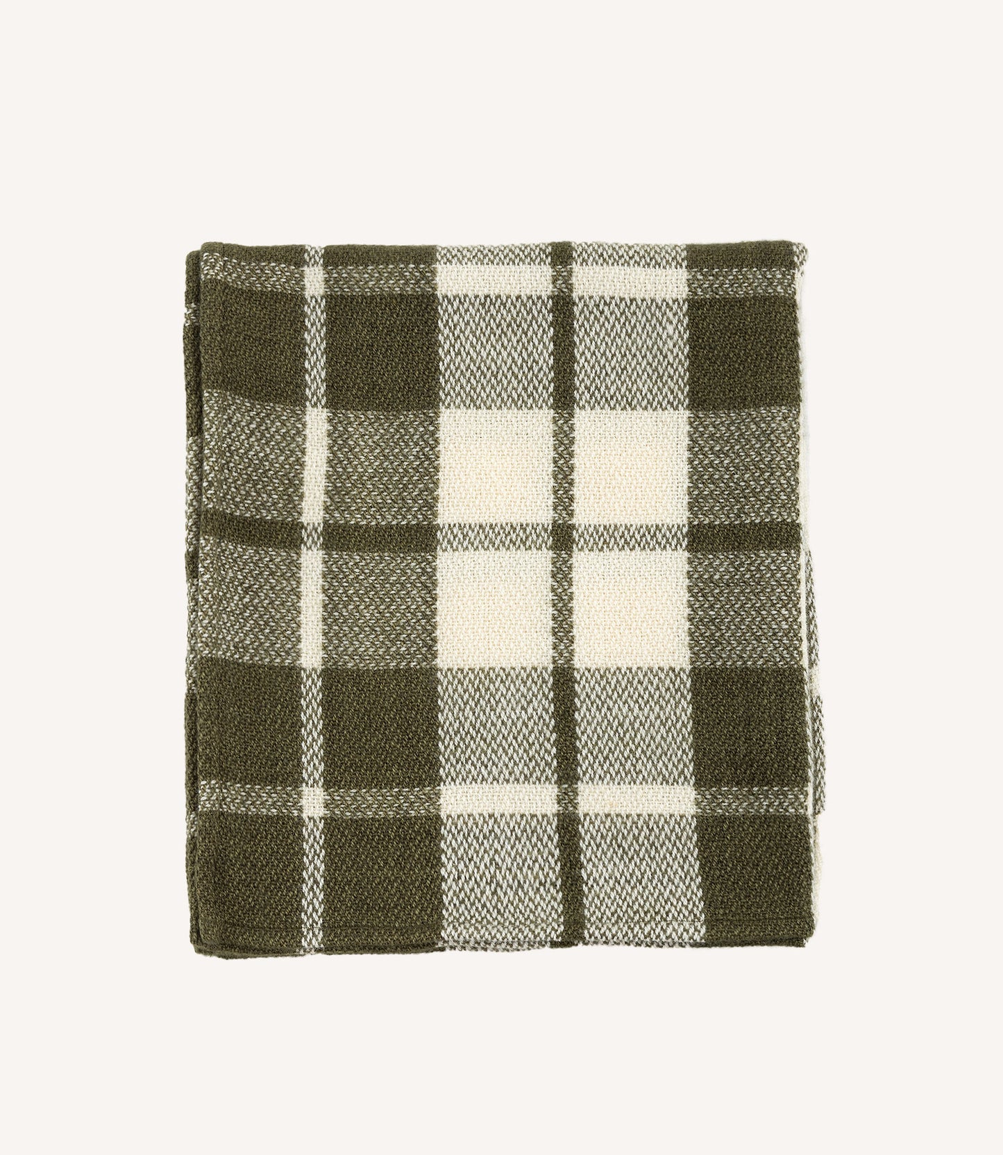 THROW SALLY GREEN AND WHITE MEDIUM