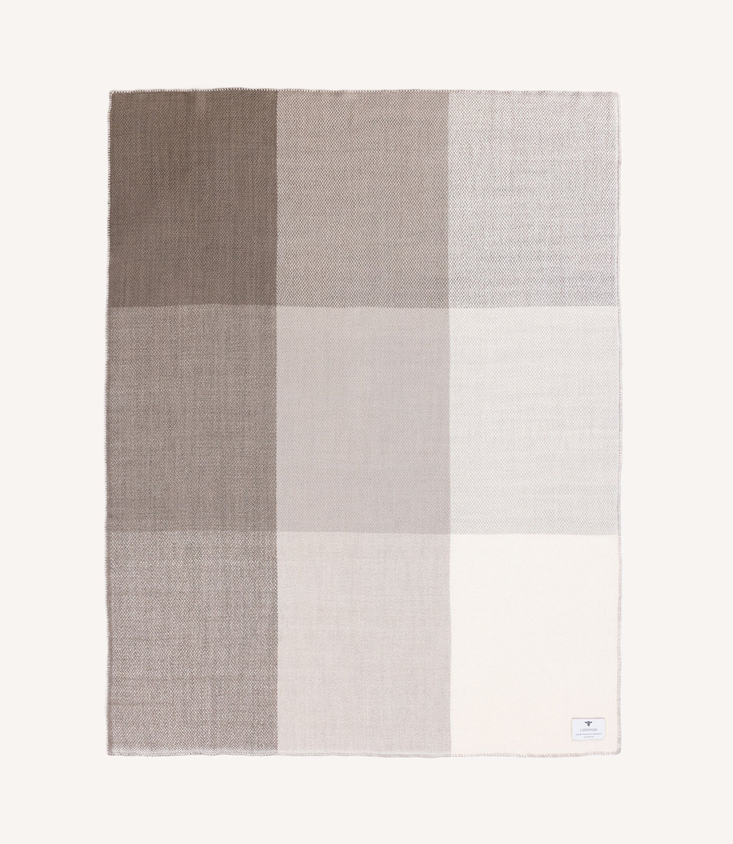 THROW JULIA BROWN BEIGE AND OFF WHITE