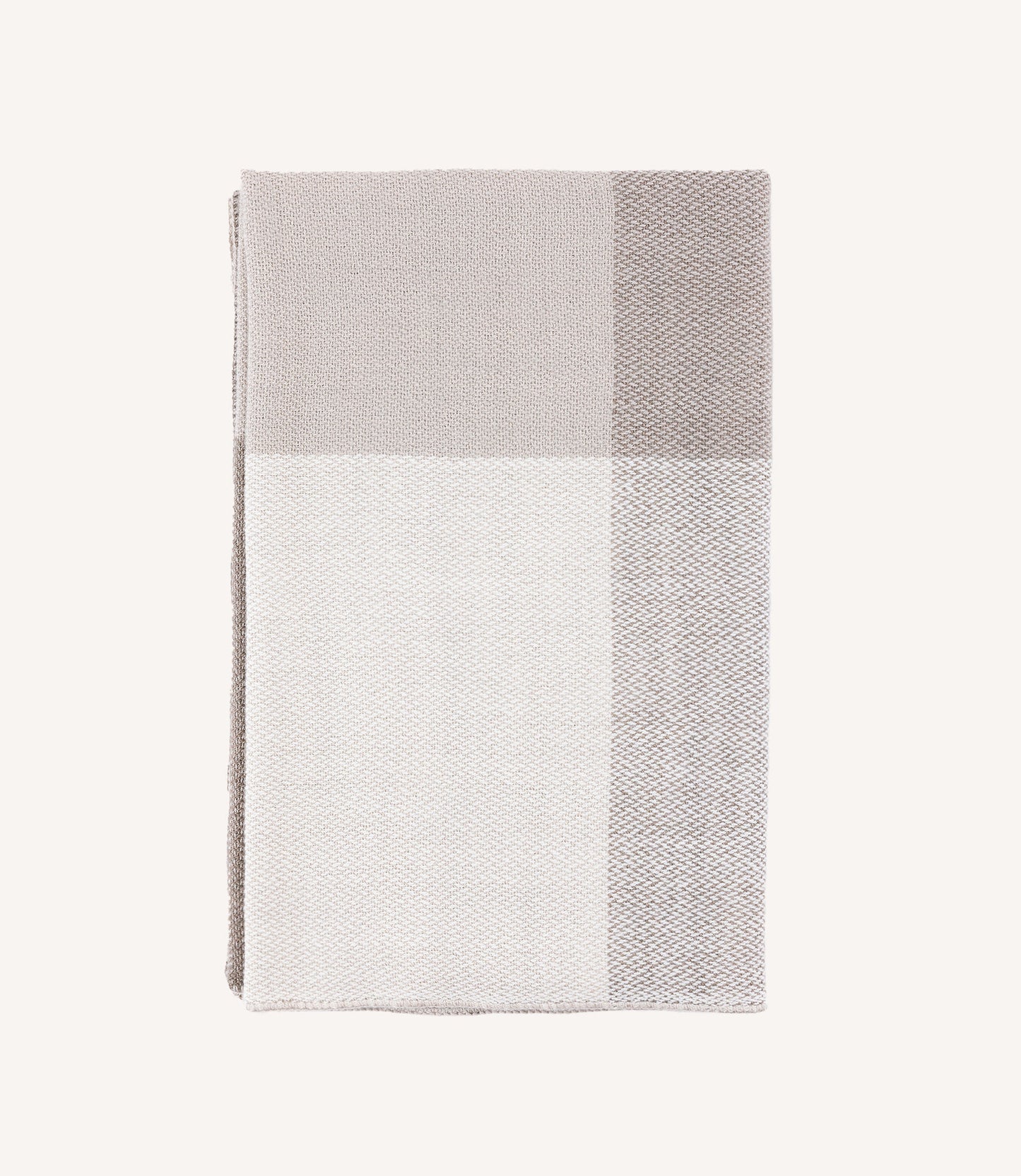 THROW JULIA BROWN BEIGE AND OFF WHITE